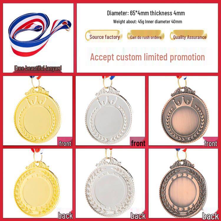 Cultural & Creative Sports Medals: Gold, Silver, Bronze Marathon Round Medals & Badges
