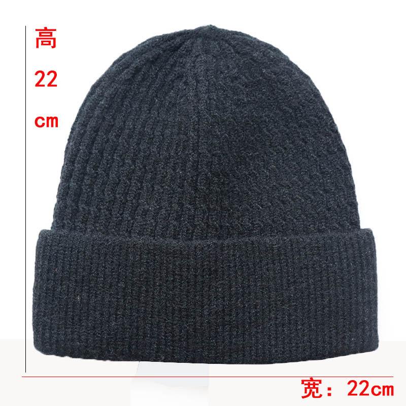 Fashionable classic unisex warm woolen hat, jacquard solid color plain knit hat, cold weather hat, pullover ski hat