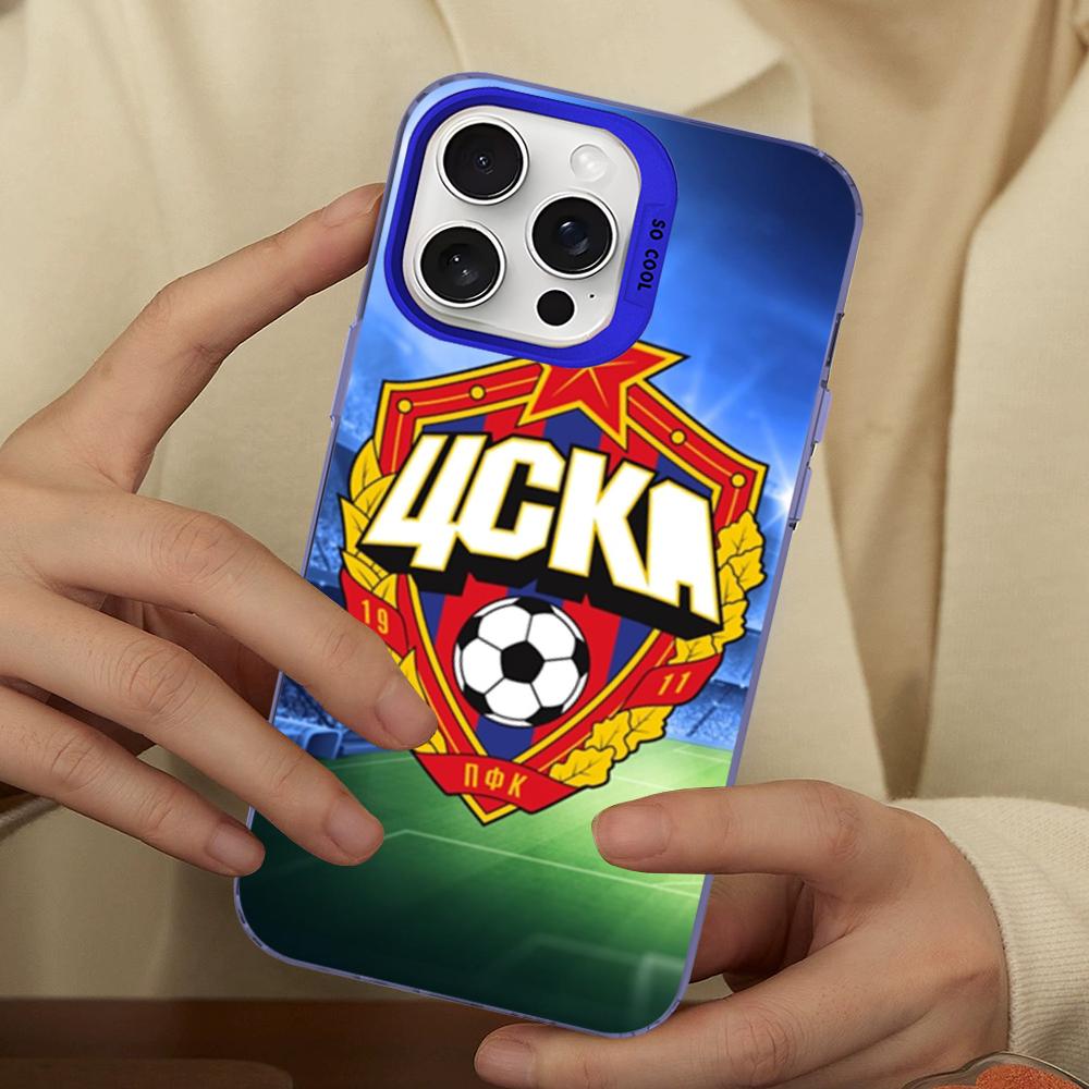 Hot Russia PFC CSKA Moscow Phone Case For IPhone 16 15 14 13 12 11 Pro Max X XR XSMAX 8 7 Plus Matte Shockproof Back Cover