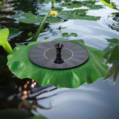 Фонтан на солнечной батарее Lotus Leaf 1,4 Вт, мини-фонтан с 6 насадками, плавающий водяной насос для наружного пруда и бассейна