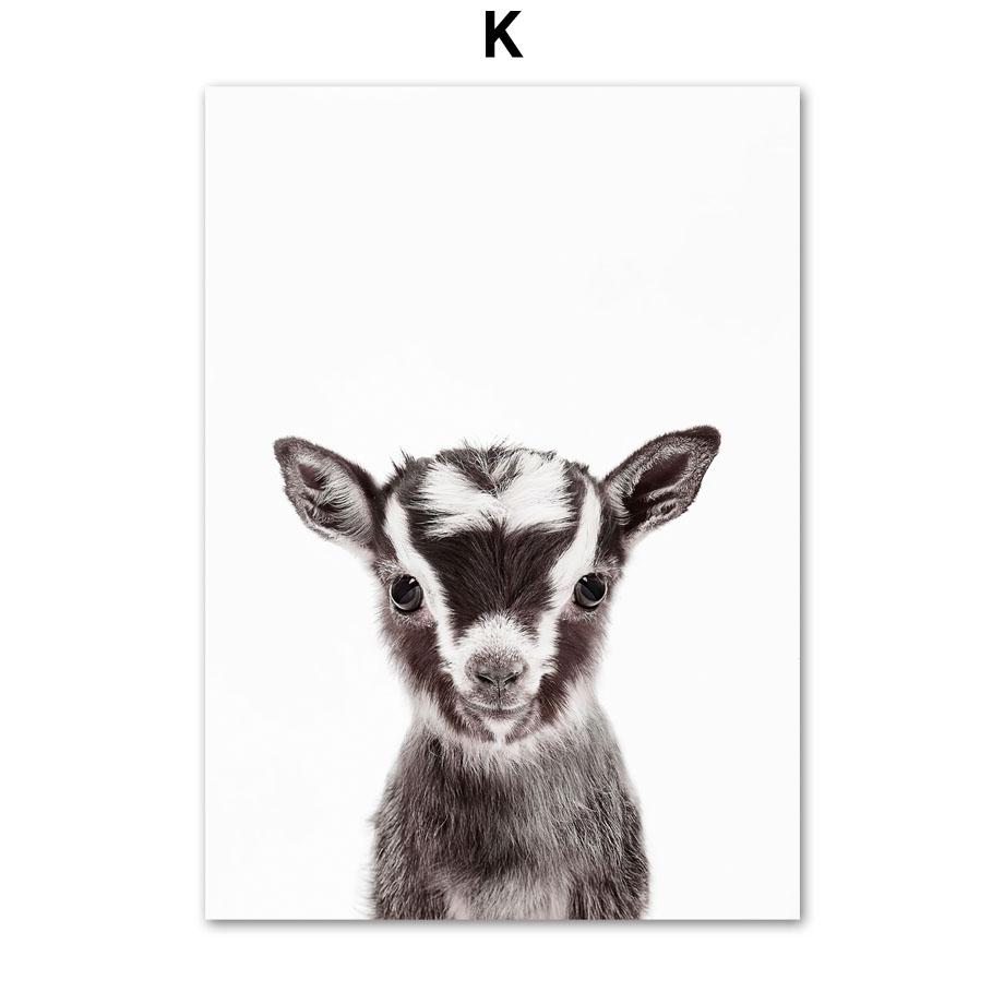 Слон, Лев, Медведь, Жираф, Панда, Тигр, Енот, настенная живопись, холст, картина с детенышем, постер для детей, декор для детской комнаты для мальчиков и девочек