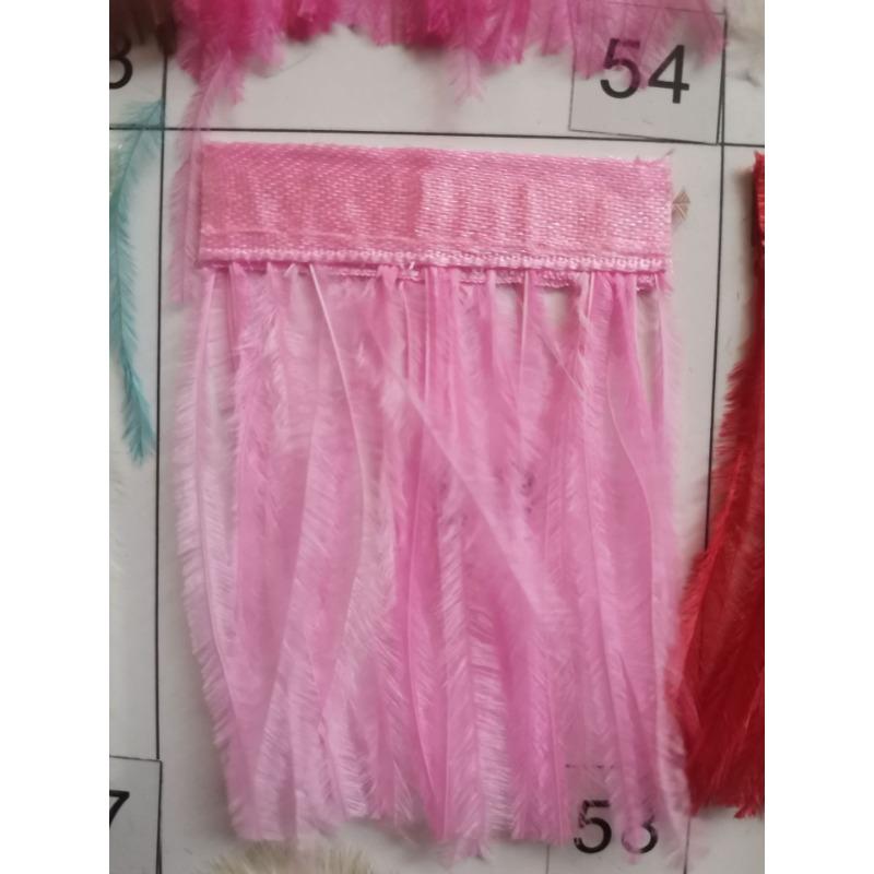 10-15Cm Ostrich Hair Cloth Strap Clothing Skirt Down Jacket Cuffs Diy Accessories Accessories Fur Collar Ostrich Feathers