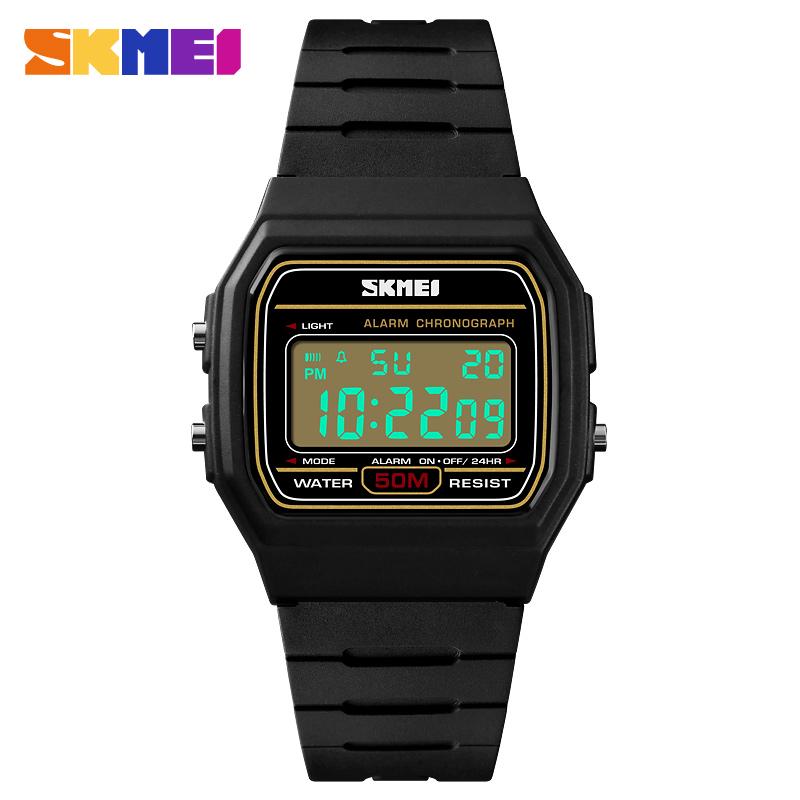 SKMEI 1412 Fashion Women's Digital Watch Waterproof Date Week Women's Watch Sports Couple Men's Watch Gift relgio feminino