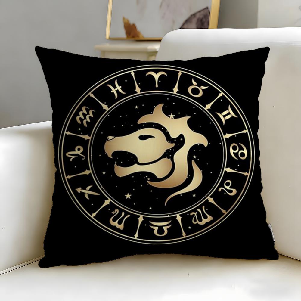 Классическая тема 'Двенадцать созвездий' Чехол на подушку Мягкий и легко стирающийся Наволочка – Универсальный для дивана, кровати, путешествий и офиса