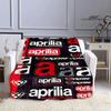 Плед с принтом логотипа мотоцикла Aprilia Модный теплый плед Мягкий и удобный плед Домашний дорожный плед Подарок на день рождения