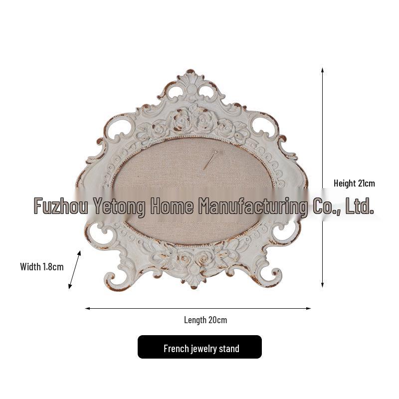 Mini Retro Jewelry Rack: Soft American-Style Vanity for Earrings and Nail Art