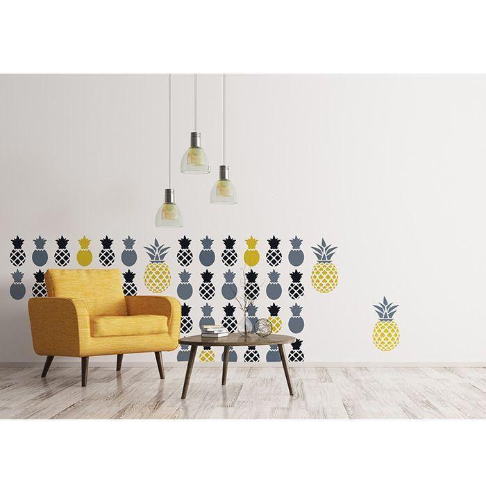 Pochoir 15 x 40 cm Ananas