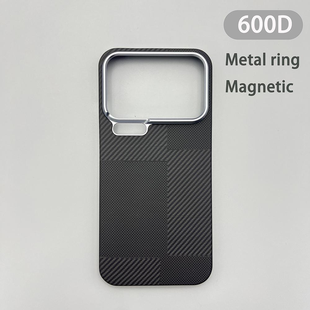 For Xiaomi 17 Pro Max Phone Case - Kevlar Aramid Fiber Xiaomi 17Pro Hard Shell Ultra-Thin Lightweight Magnetic Protection Cover