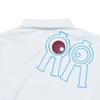 ROLLINGROLLEYE Roll Roll W Focus Collar T-Shirt Cream