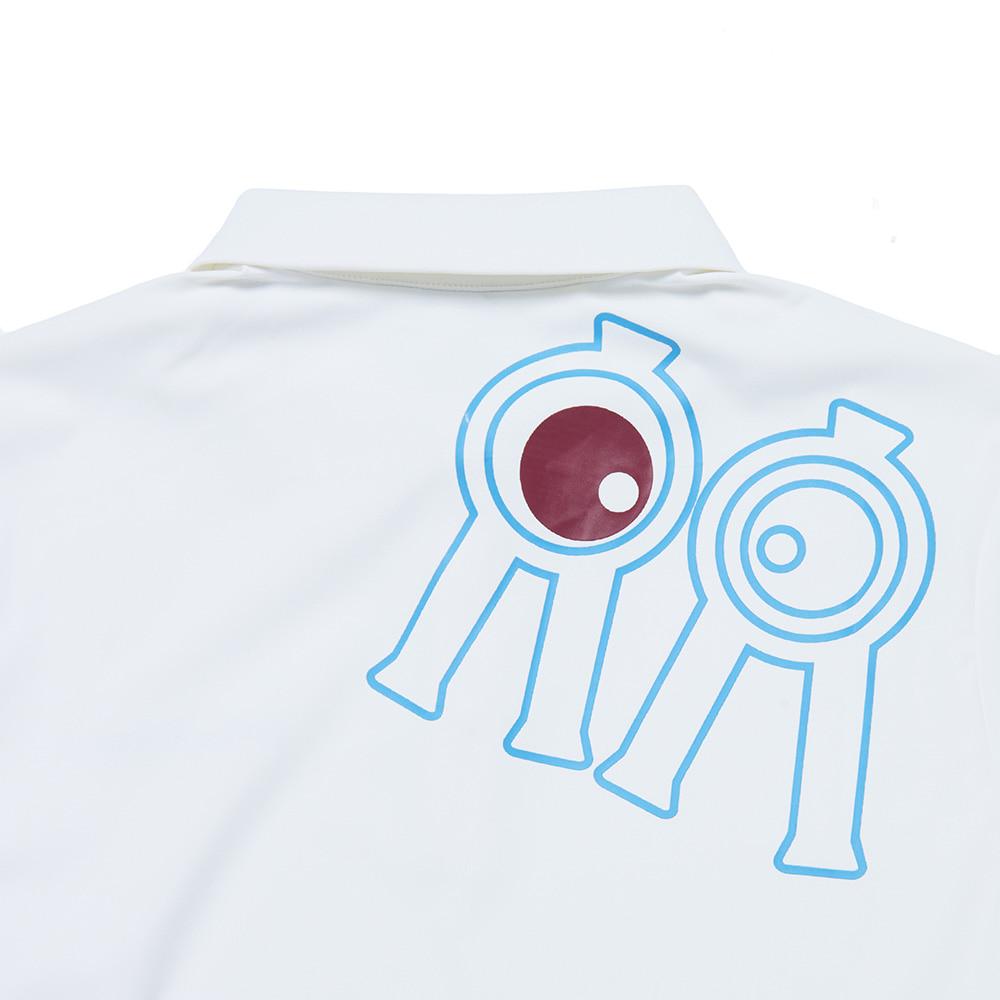 ROLLINGROLLEYE Roll Roll W Focus Collar T-Shirt Cream