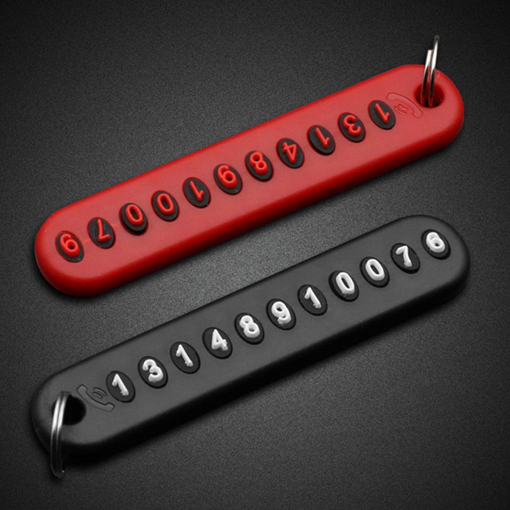 Новый DIY анти-потерянный номер телефона кулон автомобильный ключ Chian брелок сумка висит декор автомобиль орнамент