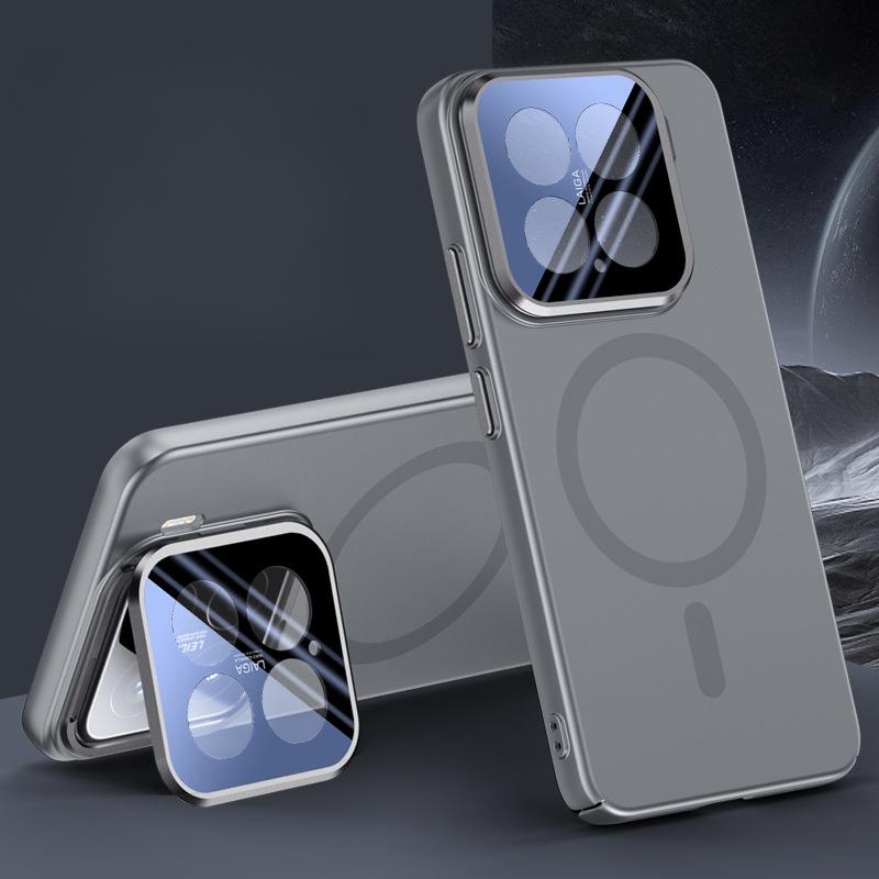Подходит для чехла для мобильного телефона Xiaomi 15pro Матовый кронштейн для объектива Xiaomi Полное покрытие 15 Противоударный Магнитная адсорбция Для простых мужчин