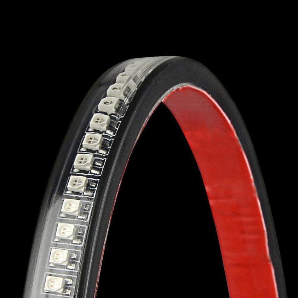 Flexible Motorcycle License Plate LED Light Tail Brake Stop Turn Signal Lamp