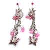[J7112] - Red 'Butterflies' Designer Earrings