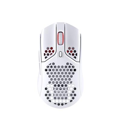 HYPERX Беспроводная игровая мышь HyperX Pulsefire Haste для геймеров, сверхлегкая, шестигранная, 62 грамма, белая, 2 года, 4P5D8AA