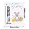 Easter Wooden Bunny Wallet Easter Coin Gift Multifunctional Party Decorations Unique transparent window design Beautiful