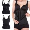 3 Clip&1 Zip 6 Steel Boned Waist Trainer Corset Sport Workout Body Shaper Tummy Control