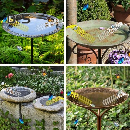 Floating Bee Island Bee Ladder Drinking Tray Bee Waterer Butterfly Water Stations Bird Baths Insect Water Catcher for Thirsty Pollinators