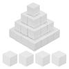 METERXITY 50 штук деревянных кубиков для поделок, 0,6 дюйма (1.5cm) Цветные блоки из натурального дерева для поделок, головоломок, игр, свадеб, домашнего декора, игральных костей и строительства,