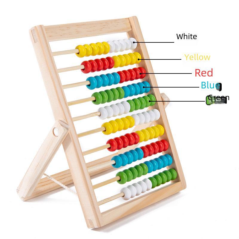 Children's Wooden Abacus - Mathematics Teaching Aid for Addition, Subtraction, and Arithmetic, Ideal for Primary School and Early Education