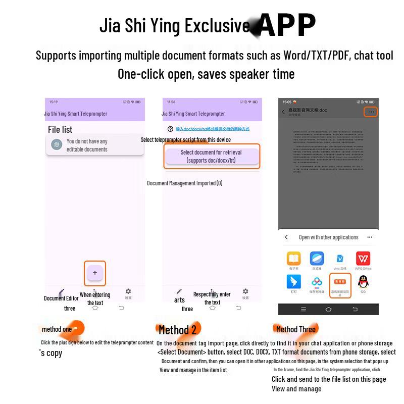 Jashiying JS14PLUS Portable Teleprompter
