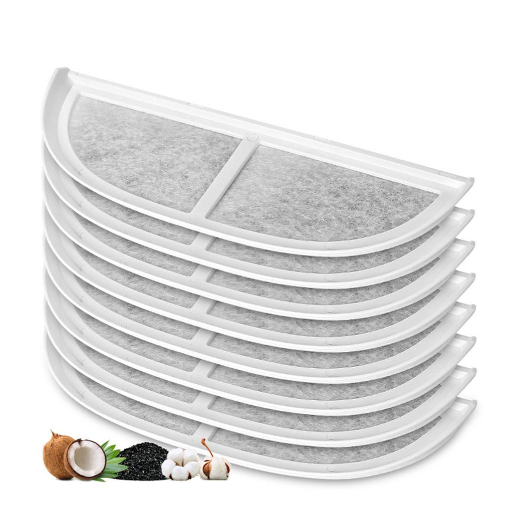 8 сменных фильтров для фонтанчиков для домашних животных. Улучшение качества воды. Сохранение чистоты воды благодаря замене фильтрации.