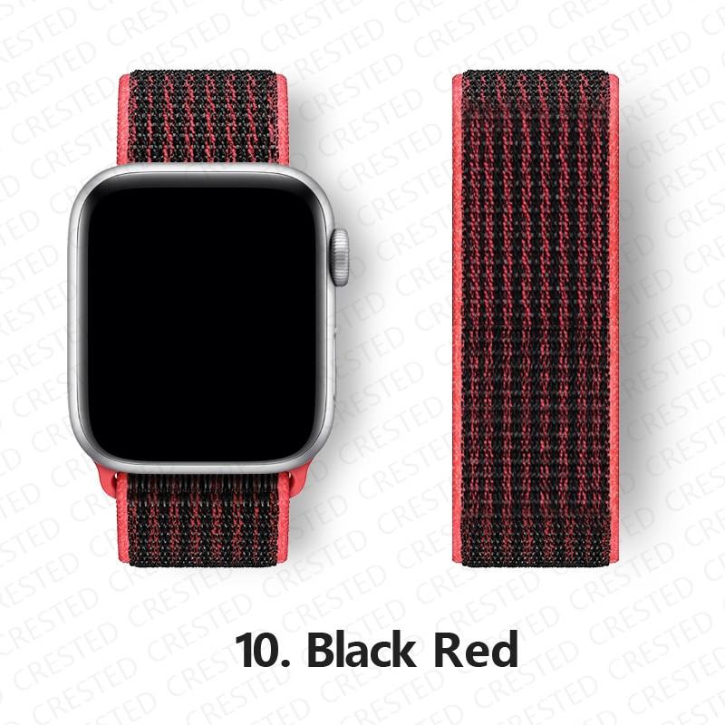 Нейлоновый ремешок для Apple, ремешок для часов 44 мм, 40 мм, 42 мм, 38 мм, браслет для умных часов, ремень, спортивный браслет-петля, iWatch series 3, 4, 5, 6, se, ремешок