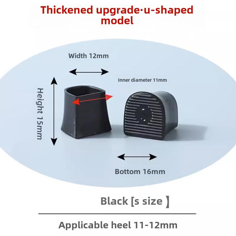 Silent Anti-Slip Stiletto Heel Protectors: Mute, Wear-Resistant Pads for Women's High Heels