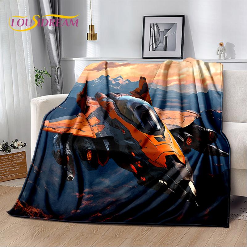 3D Космический самолет Spitfire Air Force Jet Fighter мультяшное одеяло, мягкое одеяло для дома, спальни, кровати, дивана, чехол для ребенка, подарок