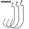Enhanced Wide Belly Crank Hook with 10 Pieces/bag, Slim Lure Soft Bait Fish Hook, Texas Fishing Group Soft Insect Hook Set