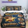 3pcs Woody Toy Story Quilt Cover Set, Soft and Cozy Bedroom, Guest Room and Dorm Decorative Bedding 3-Piece Set 1 Quilt Cover + 2 Pillow Sha