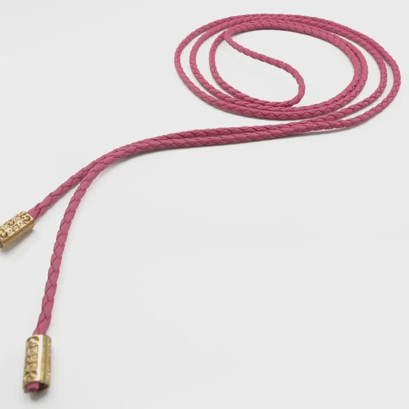 Korean Braided Tassel Thin Belt - Versatile Bow PU Rope Knot for Women