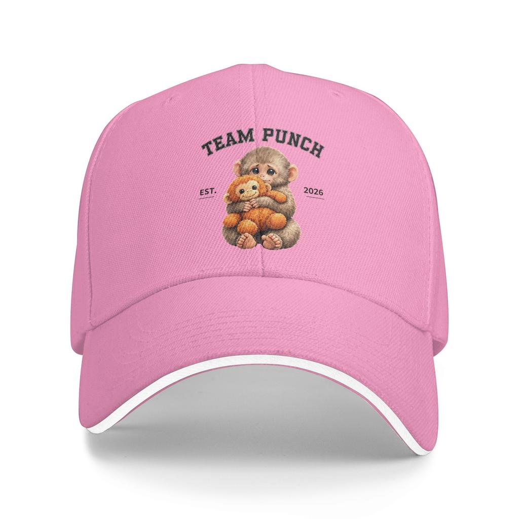 Summer Team Punch Baby Monkey Punch Baseball Cap Tennis Skate Casual Design Sun Trucker Hat Female Male Breathable Baseball Caps