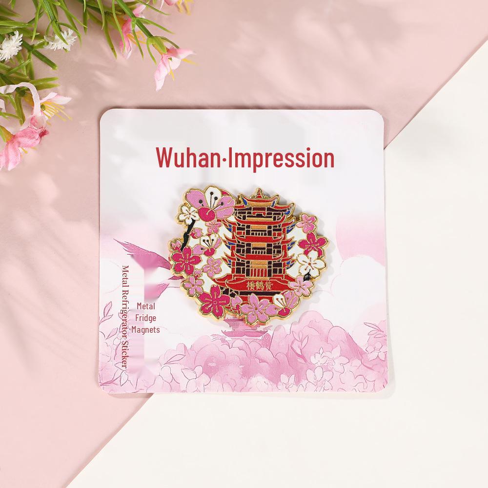 Wuhan Yellow Crane Tower Cultural Souvenir Fridge Magnet