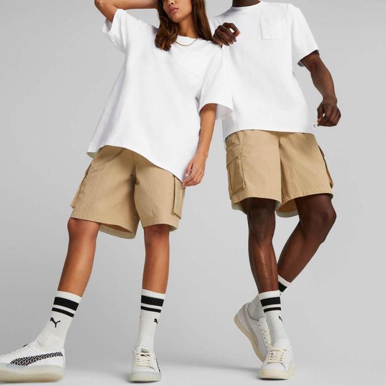 Puma Легкие шорты Utility унисекс шорты Desert-Yellow 620363-89