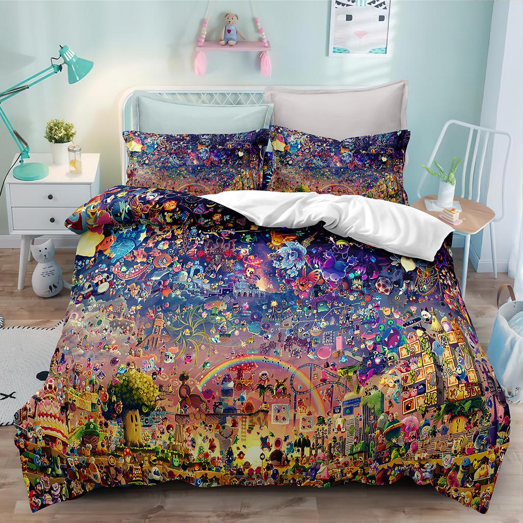 Fashion Technology Printing, 3D Digital Printing, Bedding, Duvet Covers, Pillowcases, Three-piece Sets