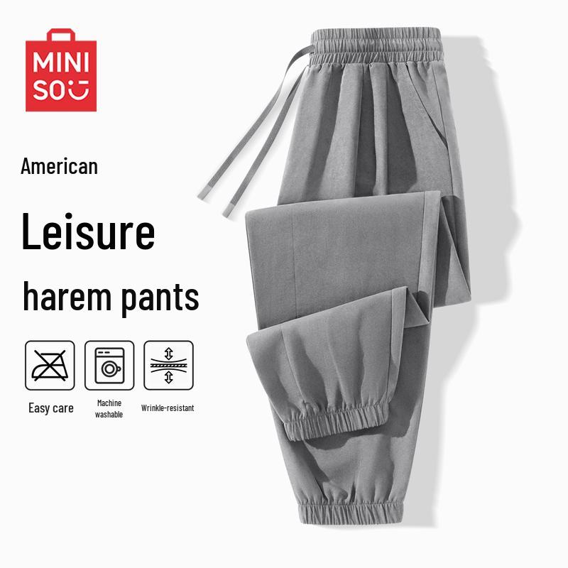 MINISO Мужские летние повседневные зауженные спортивные брюки