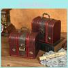 Jewelry Box Wooden With Lock For Dustproof Storage And Home Vintage Decoration