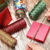 1 мм Золотая нить Шпагат для подарочной упаковки для DIY украшения Рождественский металлический шнур Неэластичная блестящая веревка для рукоделия
