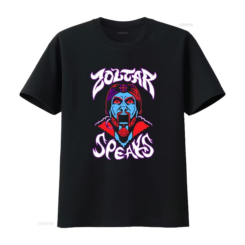 Zoltar Speaks Unisexs T Shirt Retro 80s Classic Movie Design With Tom Hanks Inspired Wish Theme Vintage Homme Graphic