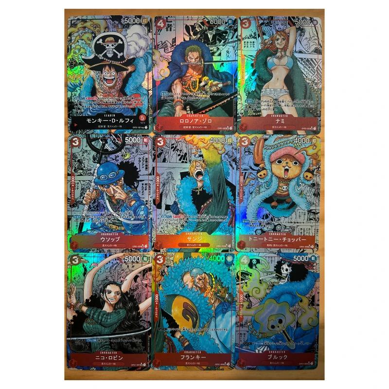 One Piece DIY Обезьяна Ророноа Зоро Д. Луффи Самоконтроль Коллекционирование Подпись Торговая Флэш-карта Аниме Мультфильм Милый Подарок 63*88мм