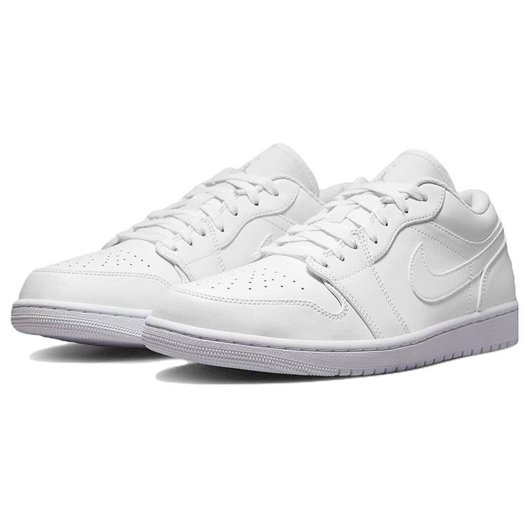 Новые JORDAN 1 Low Triple White 553558-136