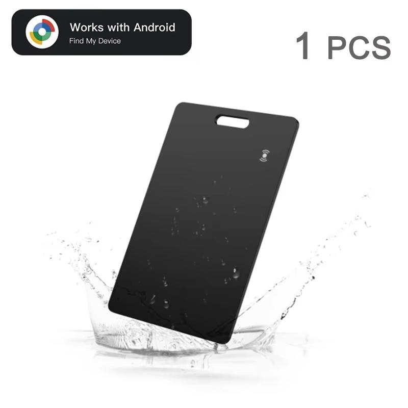 Умная GPS-трекер-карта Anti-lost для телефона Android Работает с Google Find My Беспроводная зарядка Водонепроницаемая Тонкая для Кошелька Ключей Питомца