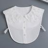 Women Cotton Fake Collar Vintage Lace Hollow Out Detachable Shirt False Collar Lapel Blouse Top Women Neckwear Ties Decor