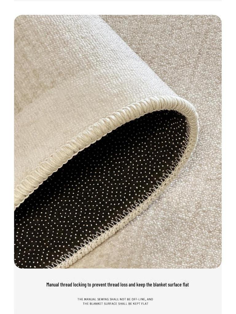 Nordic Style Non-Slip Living Room Carpet: High-Grade Coffee Table Blanket & Bedroom Floor Mat