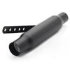Motorcycle Exhaust Pipe Stainless Steel Noise Reduction Muffler Silencer Pipe Universal for Motorbike Type A Black