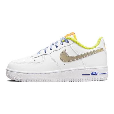Кроссовки для детей Nike Force 1 LV8 PS Белый Мульти Цветные Средне-синий DQ7768-100