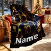 Custom Name Personalized Kylian Mbappe Print Blanket, Home Decor, Bedroom, Sofa, Camping, Couch, Gifts for Birthday ChristmasEnthusiasts
