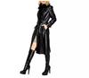 Stylish Long Coat Real Lambskin Leather Women Trench Coat Handmade Formal Casual