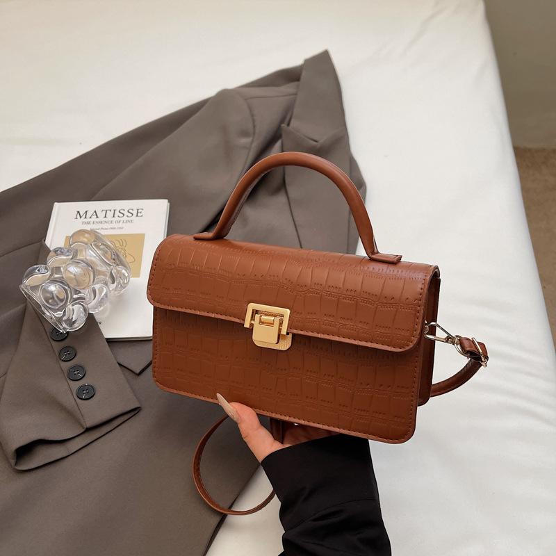 Осенняя текстура маленькая сумка новая модная повседневная женская сумка простая сумка через плечо универсальная сумка-мессенджер маленькая квадратная сумка